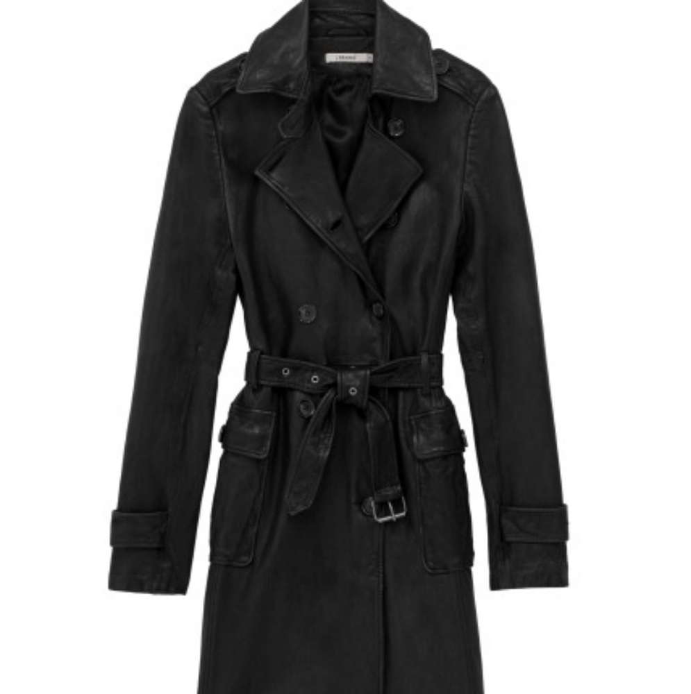 J Brand Amely leather trench coat 1,700.